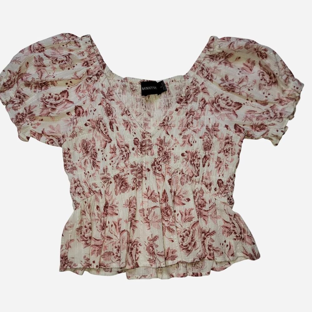 Unbranded Women's White and Pink Blouse